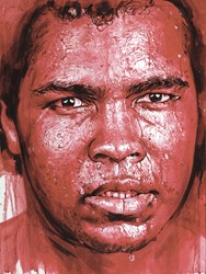 Muhammad Ali by Zinsky - Hand Embellished Canvas on Board sized 12x16 inches. Available from Whitewall Galleries