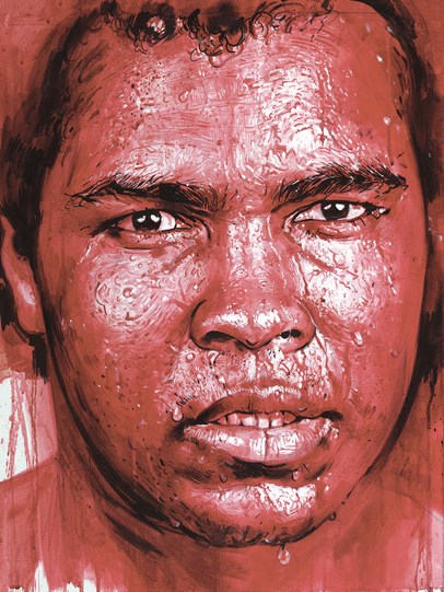 Muhammad Ali by Zinsky - Hand Embellished Canvas on Board